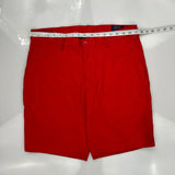 Polo By Ralph Lauren Chino Shorts - 34W 10L Red Elastane