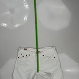 True Religion Mini Denim Shorts - 32W US 8 White Cotton