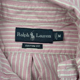 Ralph Lauren Striped Shirt - Medium Pink Cotton