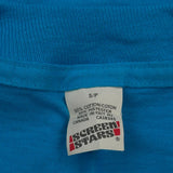 Screen Stars Single Stitch T-Shirt - Small Blue Cotton Blend