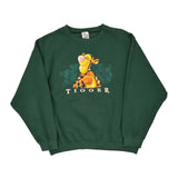 Made In Usa Tigger Disney Sweatshirt - 2XL Green Cotton