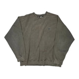 Vintage Starter Sweatshirt - Large Grey Cotton Blend