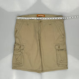 Lee Cargo Shorts - 36W 11L Beige Cotton