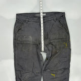 Carhartt Double Knee Carpenter Trousers - 34W 34L Grey Cotton