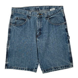 Wrangler Carpenter Shorts - 34W 10L Blue Cotton
