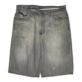 Unbranded Hip Hop Denim Shorts - 38W 12L Grey Cotton