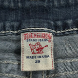 True Religion Contrast Stitch Jeans - 29W UK 8 Dark Wash Denim