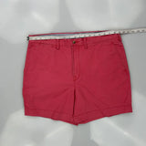 Polo By Ralph Lauren Chino Shorts - 37W 6L Red Cotton