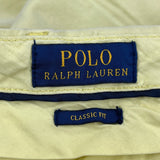 Classic Fit Ralph Lauren Chino Shorts - 30W 10L Yellow Cotton