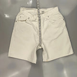 Levis Denim Shorts - 29W 10L White Cotton