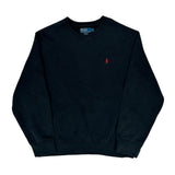 Polo By Ralph Lauren Sweatshirt - Large Black Cotton