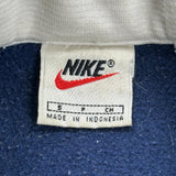 Nike Track Jacket - Small Blue Cotton