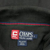 Chaps Ralph Lauren Polo Shirt - Large Black Cotton