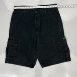 Wrangler Cargo Shorts - 31W 10L Black Cotton