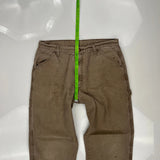 Unbranded Carpenter Trousers - 34W 30L Brown Cotton
