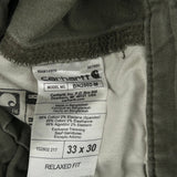 Carhartt Double Knee Carpenter Trousers - 32W 30L Grey Cotton