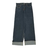 Unbranded Wide Leg Jeans - 33W 30L Dark Wash Cotton