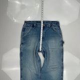 Carhartt Double Knee Carpenter Pants - 32W 30L Blue Cotton