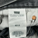Levis Jeans - 33W 34L Gray Cotton