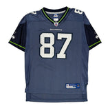 Seattle Seahawks Reebok Nfl Football Jersey - Large Blue Polyester