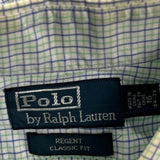 Regent Polo By Ralph Lauren Checked Shirt - Large Green Cotton