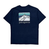 Patagonia Graphic T-Shirt - Small Navy Cotton