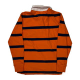 Age 10-12 Polo By Ralph Lauren Striped Rugby Shirt - Medium Navy Cotton