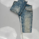 True Religion Denim Shorts - 31W 11L Light Wash Denim