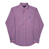 Polo By Ralph Lauren Striped Shirt - Large Pink Cotton