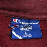 Virginia Tech Champion College 1/4 Zip - Large Burgundy Cotton