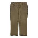 Dickies Carpenter Trousers - 39W 30L Khaki Cotton