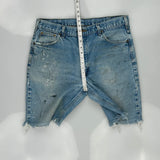 Carhartt Denim Shorts - 36W 9L Light Wash Denim