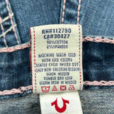 Age 7=8 True Religion Skinny Jeans - 24W 24L Blue Cotton