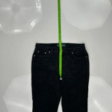 Ralph Lauren Petite Cord Trousers - 31″ Waist Black Cotton