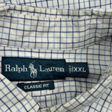 Ralph Lauren Checked Shirt - 2XL Blue Cotton