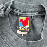 Made In USa Mickey Unlimited Cartoon T-Shirt - XL Black Cotton