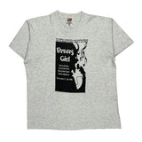 Single Stitch Funny Girl Musical Fruit Of The Loom Graphic T-Shirt - XL Gray Cotton