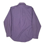 Ralph Lauren Checked Shirt - Large Purple Cotton