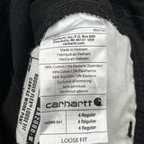 Carhartt Carpenter Trousers - 28W UK 8 Black Cotton