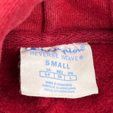 Reverse Weave Champion Hoodie - Small Red Cotton