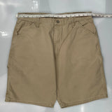 Wrangler Carpenter Shorts - 36W 9L Beige Cotton