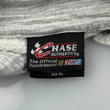 Joe Gibbs Chase Authentics Nascar Hoodie - XL Gray Cotton Blend