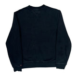 Tommy Hilfiger Spellout Sweatshirt - Medium Black Cotton