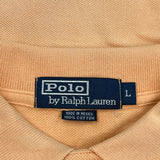 Polo By Ralph Lauren Polo Shirt - Large Orange Cotton
