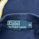 Black Watch Polo By Ralph Lauren Graphic Polo Shirt - XL Navy Cotton