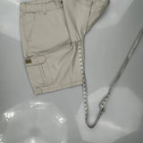 Wrangler Cargo Shorts - 36W 9L Beige Cotton