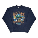 Lake Tahoe Mountain Paradise Fruit Of The Loom Graphic Sweatshirt - XL Navy Cotton Blend