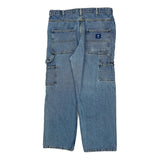 Big Mac Double Knee Carpenter Pants - 35W 30L Blue Cotton
