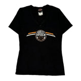 Motorcycles Harley Davidson Graphic T-Shirt - Medium Black Cotton
