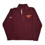 Virginia Tech Champion College 1/4 Zip - Large Burgundy Cotton